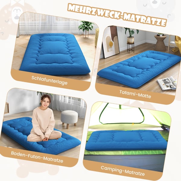 Futon-patja, 90x200 cm, sininen , Star
