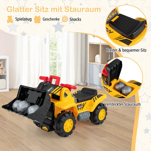 Køretøj Bulldozer Legetøj, 87x33x45 cm, Gul , Star