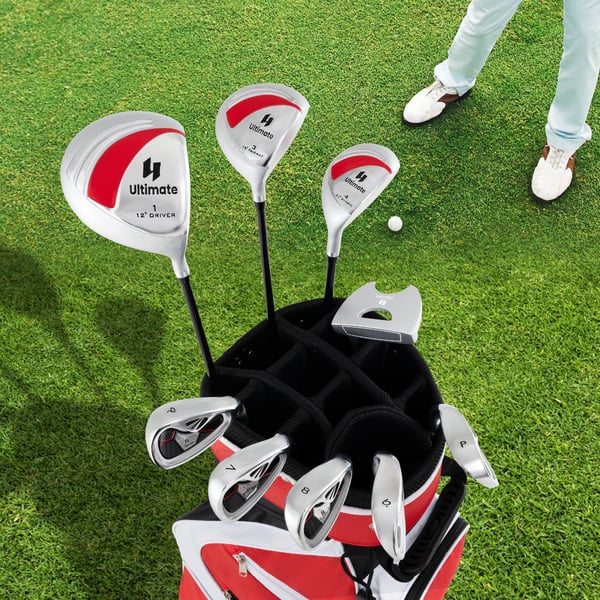 Golfkøllesæt, Højrehåndet, 24,5x24,5 cm, Rød , Star Golfkøllesæt, Højrehåndet, 24,5x24,5 cm, Rød , Star