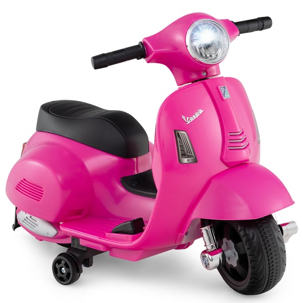 Elektrisk Motorcykel, Licenseret Vespa, 6V, Lyserød , Star