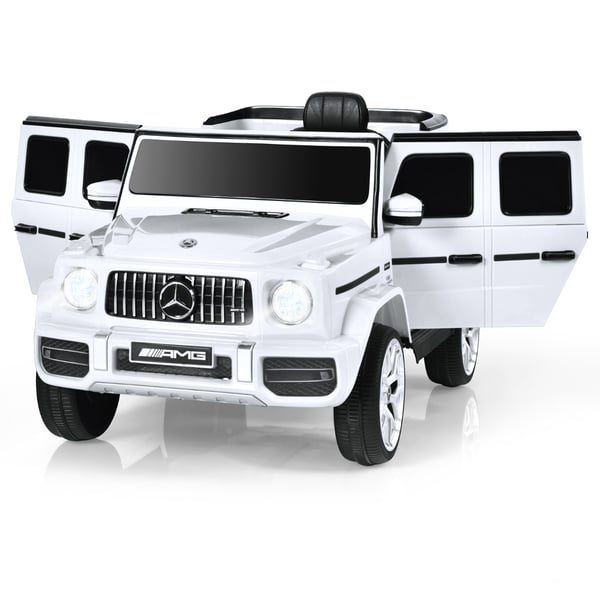 Elektrisk bil til børn, Mercedes Benz, 105,5x62x54,5 cm, hvid , Star