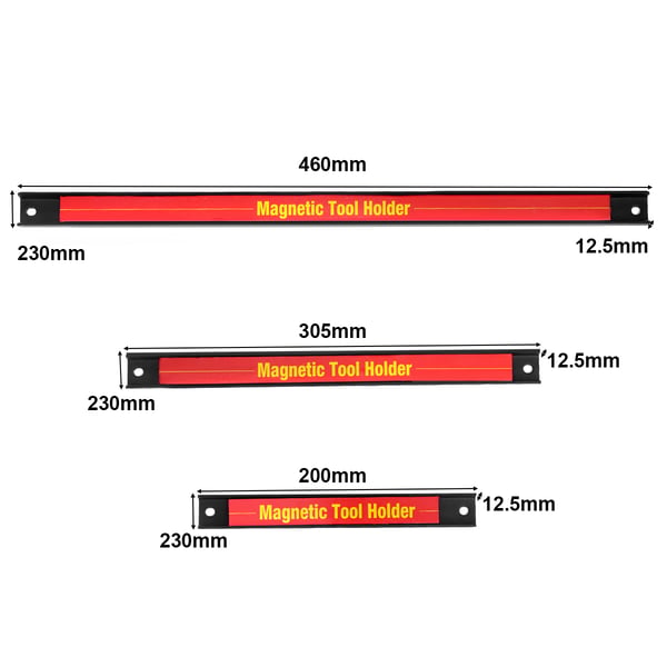 Magnetisk strip til værktøj, 46x1.5x2.5 cm , Star