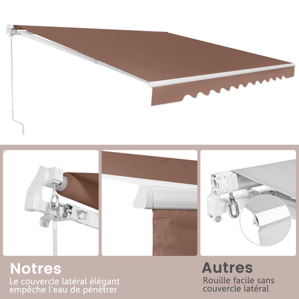 Balkongmarkis, 3,6x3 m, Beige , Star