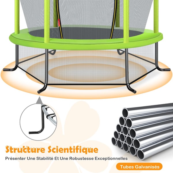 Have Trampolin, 165x165x188 cm, Grøn , Star