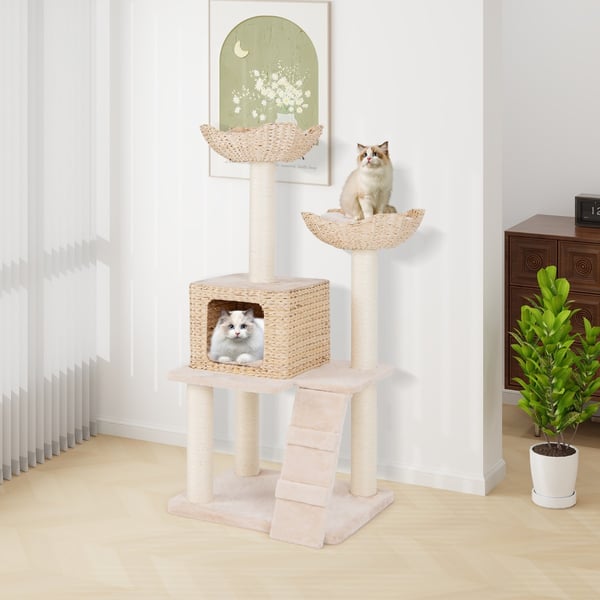 Kattetårn, 48x48x122 cm, Beige , Star