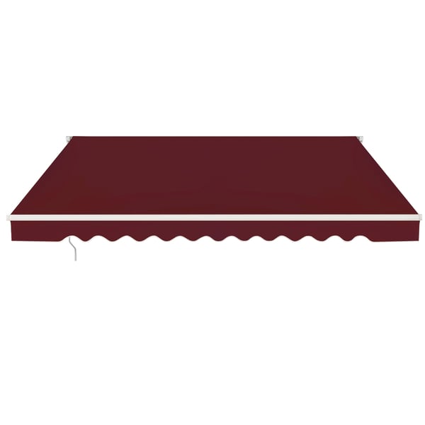 Markise, Udtrækkelig Markise i Aluminium til Terrasse, Solbeskyttelse, 3x2.5 m, Bordeaux , Star