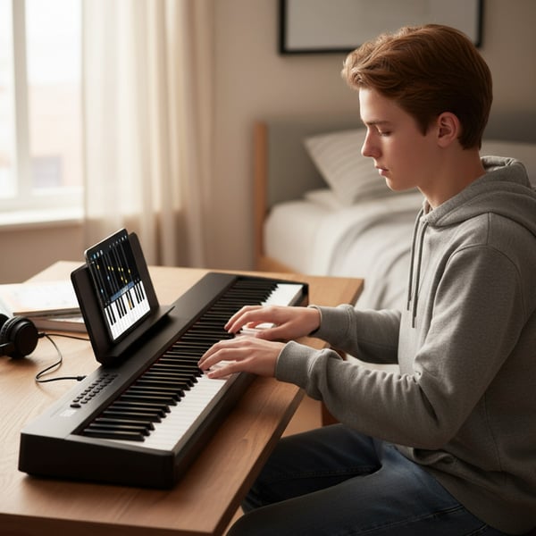 Elektrisk klaverkeyboard, French DREAM, 125x24x6 cm, Gul , Star