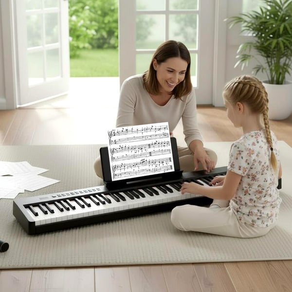 Elektrisk klaverkeyboard, French DREAM, 125x24x6 cm, Gul , Star