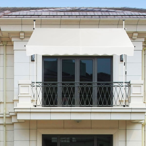 Ulkoilmapatio-markiisi, 250x120 cm, Beige/Valkoinen , Star