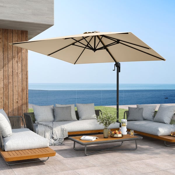 Terrasse Svingparasol, 294x294x255 cm, Beige , Star