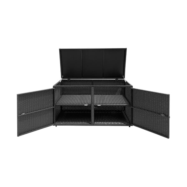 Udendørs opbevaringsboks, 115x60x65 cm, Sort , Star
