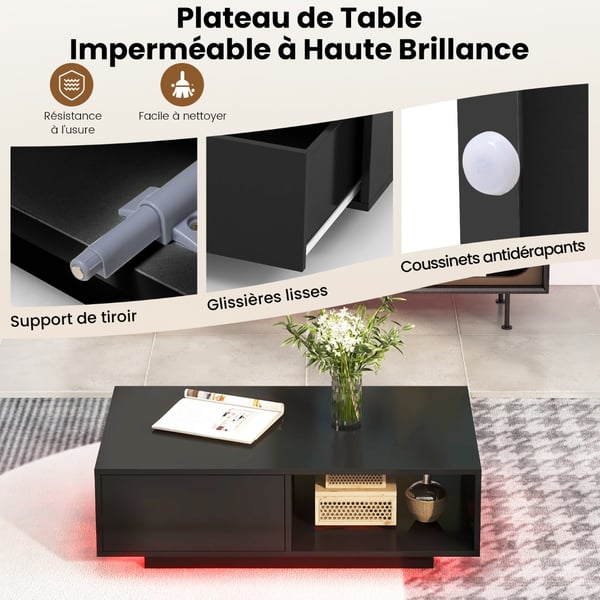 Kaffebord, 95x55x31 cm, Sort , Star