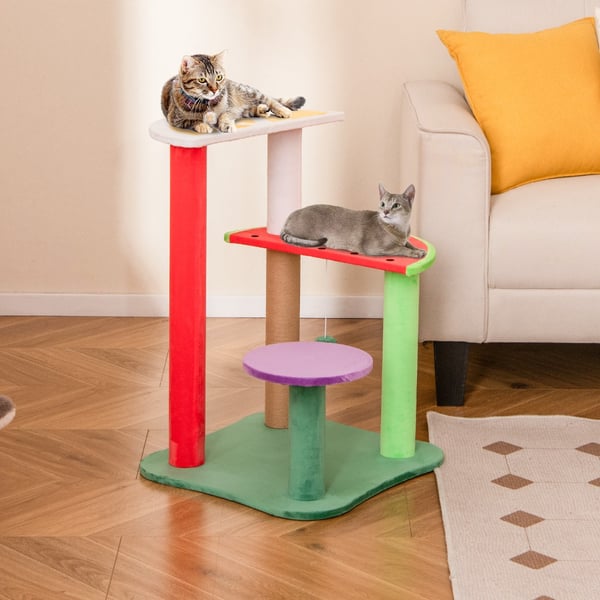 Katte træ, 48x48x69 cm, Multifarvet , Star
