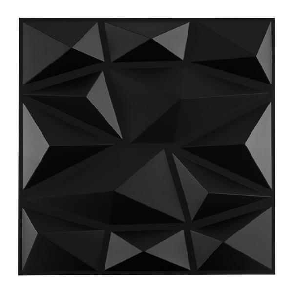 Vægpaneler, 30x30 cm, Sort , Star