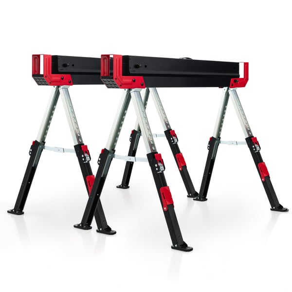 Sammenklappelige savebukke, 109×52 cm-69×61 cm-32,5 tommer, rød , Star