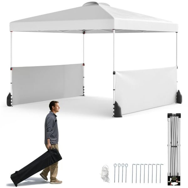 Pavillon, 300x300x266-286 cm, Hvid , Star
