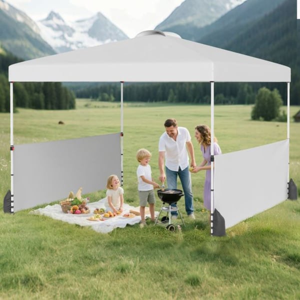 Pavillon, 300x300x266-286 cm, Hvid , Star