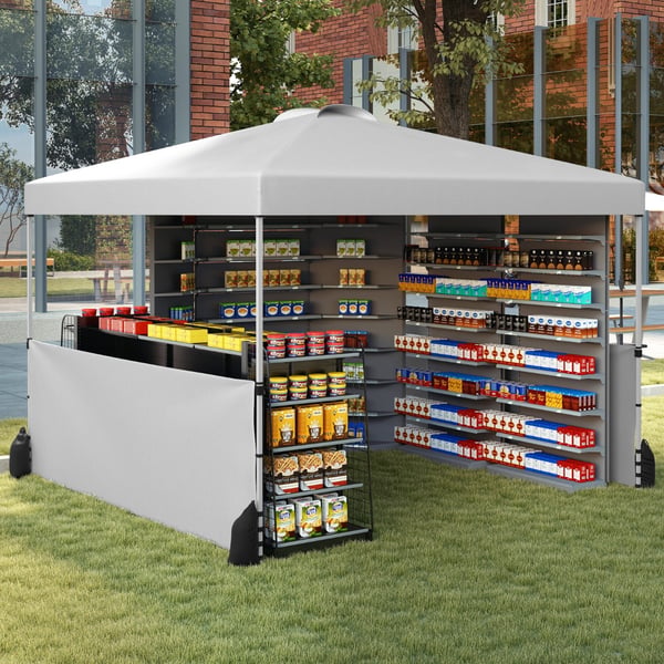 Pavillon, 300x300x266-286 cm, Hvid , Star