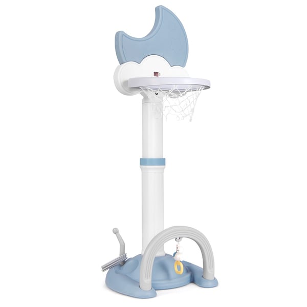 Børns Basketballkurv, 56x50x114-152 cm, Blå , Star