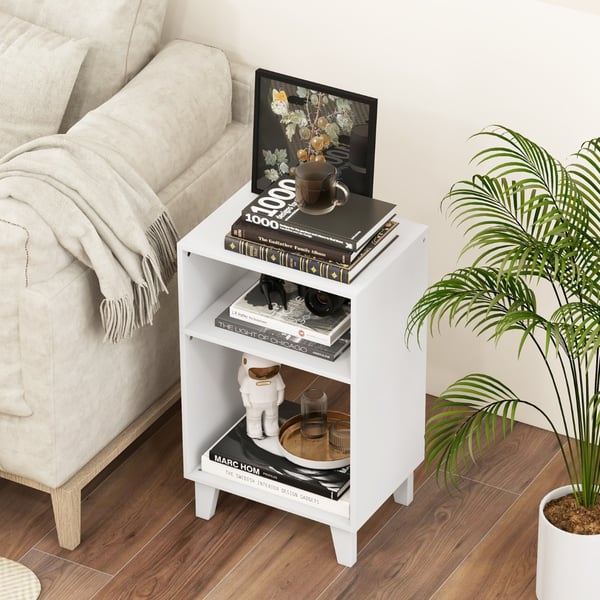 Sidebord, 39,5x29,5x65 cm, Hvid , Star