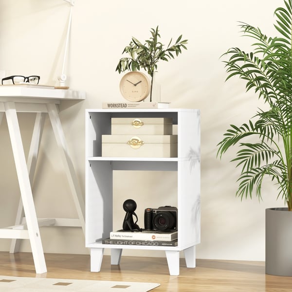 Sidebord, 39,5x29,5x65 cm, Hvid , Star