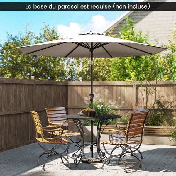Uteparasoll, 270x270x240 cm, Beige , Star