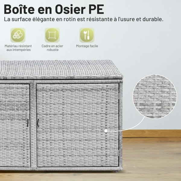 Udendørs Opbevaringskasse, 115x60x65 cm, Grå , Star