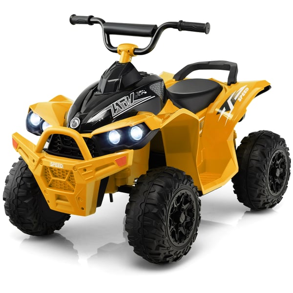 Elektrisk børne ATV, 12V elektrisk børne ATV med 2,2/4,3 KM/H hastighed & horn, musik & LED-lys, 96x58x70 cm, rød , Star