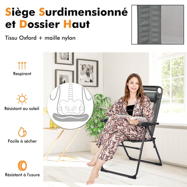 Patio Taittotuolit, 78x59x102 cm, Harmaa , Star