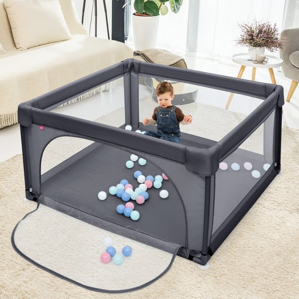 Legesæt, 120x120x68 cm - materiale: oxford-stof, stål, svamp , Star