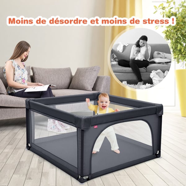 Legesæt, 120x120x68 cm - materiale: oxford-stof, stål, svamp , Star