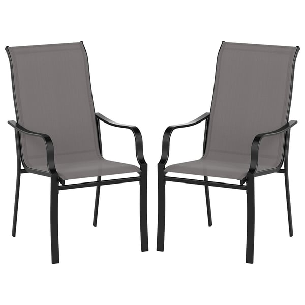 Spisebordsstol, Giantex, 56x73x101 cm, Brun Sort , Star
