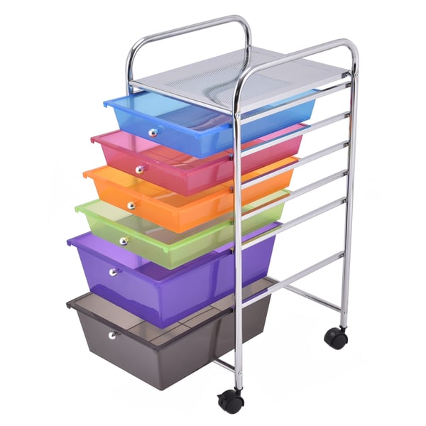 Rullende opbevaringsvogn, 37×33×75 cm, Multifarvet , Star
