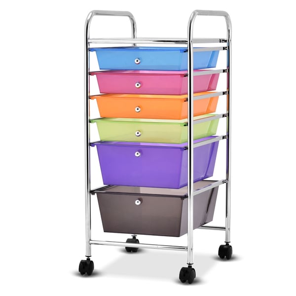 Rullende opbevaringsvogn, 37×33×75 cm, Multifarvet , Star