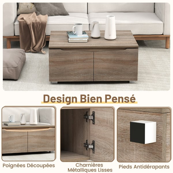 Sofabord, 80x60x37 cm, Eg , Star