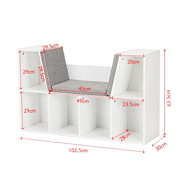 Opbevaringsorganizer Skab, 102x30x63 cm, Hvid , Star