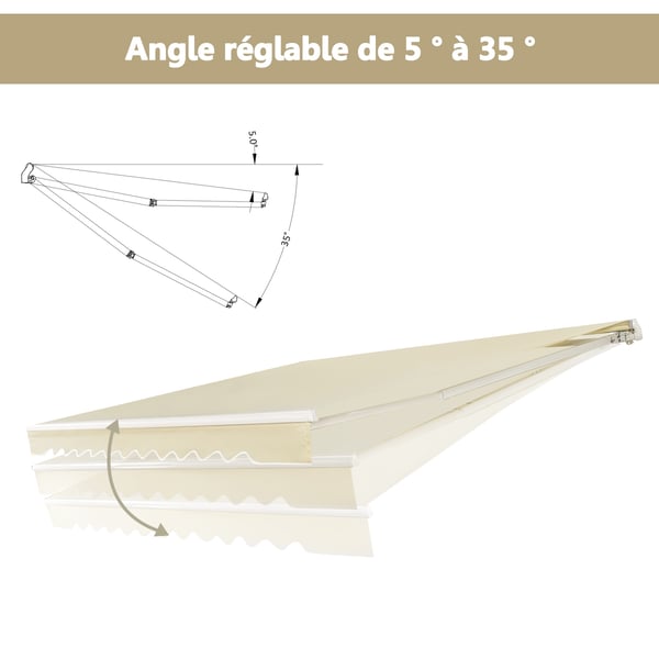 Markis, 360x300 cm, Beige , Star