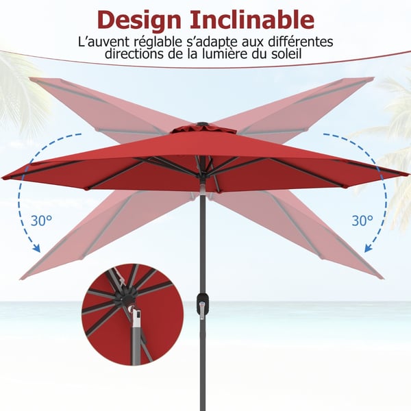 Parasol, 270x270x240 cm, Beige , Star