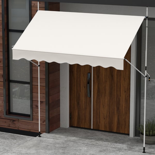 Markise, 250x120x210-300 cm, Hvid , Star