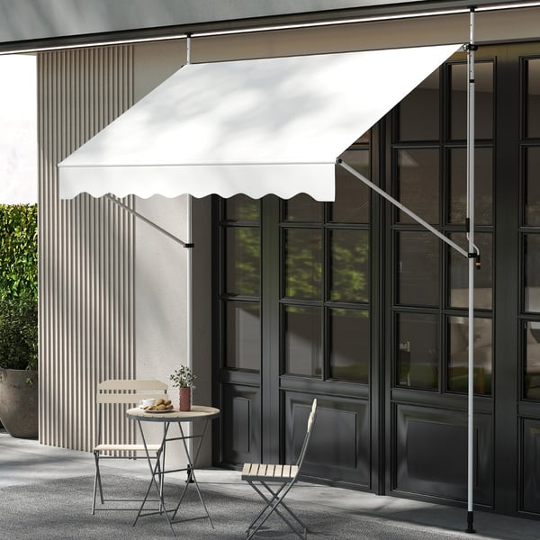 Markise, 250x120x210-300 cm, Hvid , Star