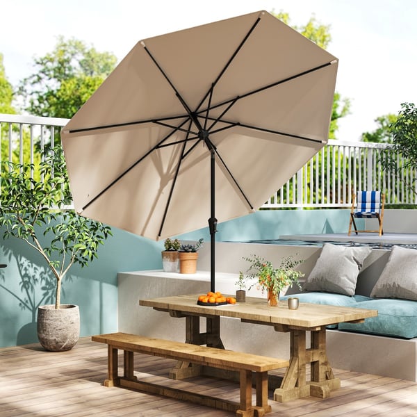 Terrasseparasol, 270x270x240 cm, Beige , Star
