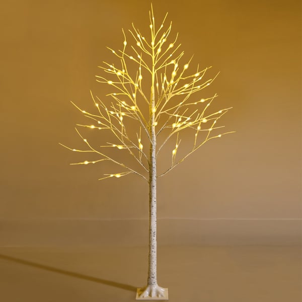 Trælampe, 180 cm, Birk Imitation , Star