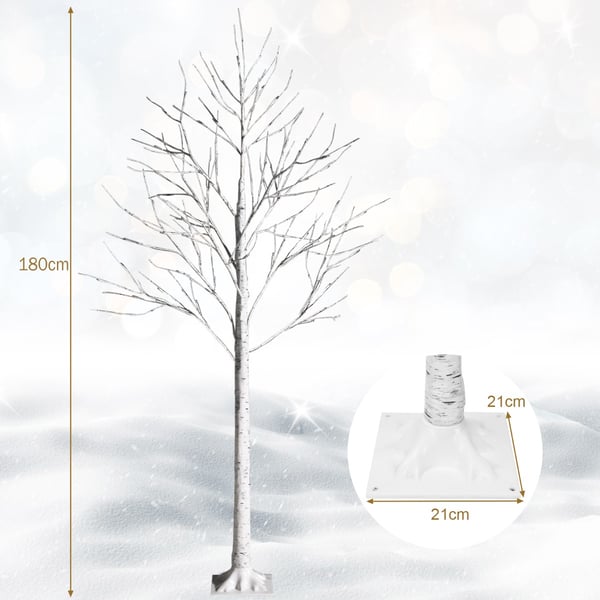 Trælampe, 180 cm, Birk Imitation , Star
