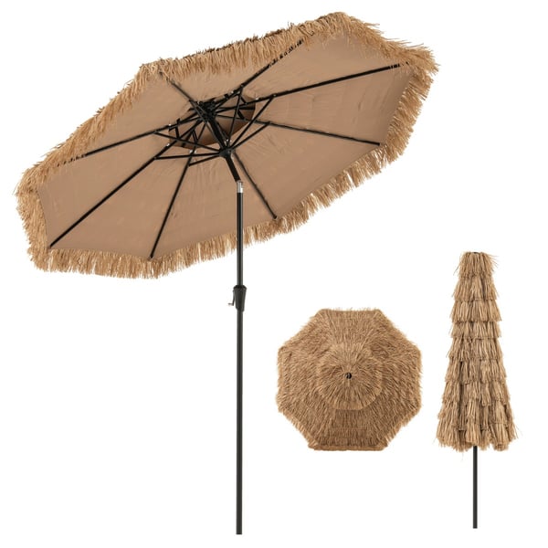Parasol, 267x247 cm, Naturlig , Star