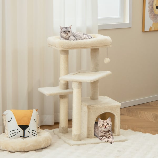 Kattträd, 63.5x57.15x85.09 cm, Grå , Star