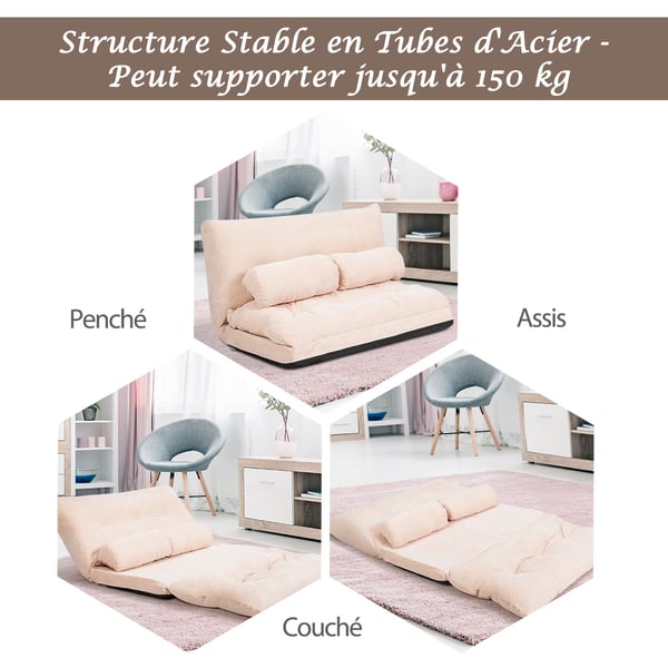 Gulvsofa, 180x98x18 cm, Beige , Star