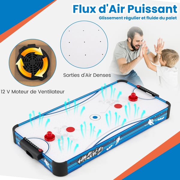 Airhockeybord, 40", Blå - materiale: Tykt MDF-plade , Star