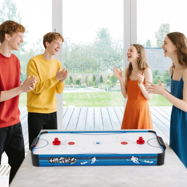 Airhockeybord, 40", Blå - materiale: Tykt MDF-plade , Star
