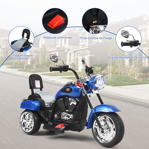 Elektrisk motorcykel til børn, 91x48x64 cm , Star
