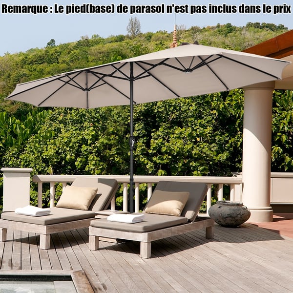 Terrasseparasol, 470x280x245 cm, Beige , Star